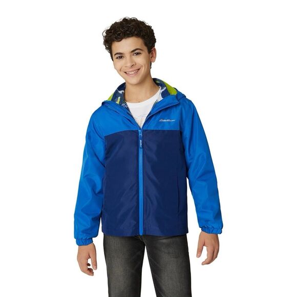 NEW Eddie Bauer Boys Small 7/8 Lone Peak 3-in-1 Jacket Fleece Lined Blue Camo - Picture 2 of 10